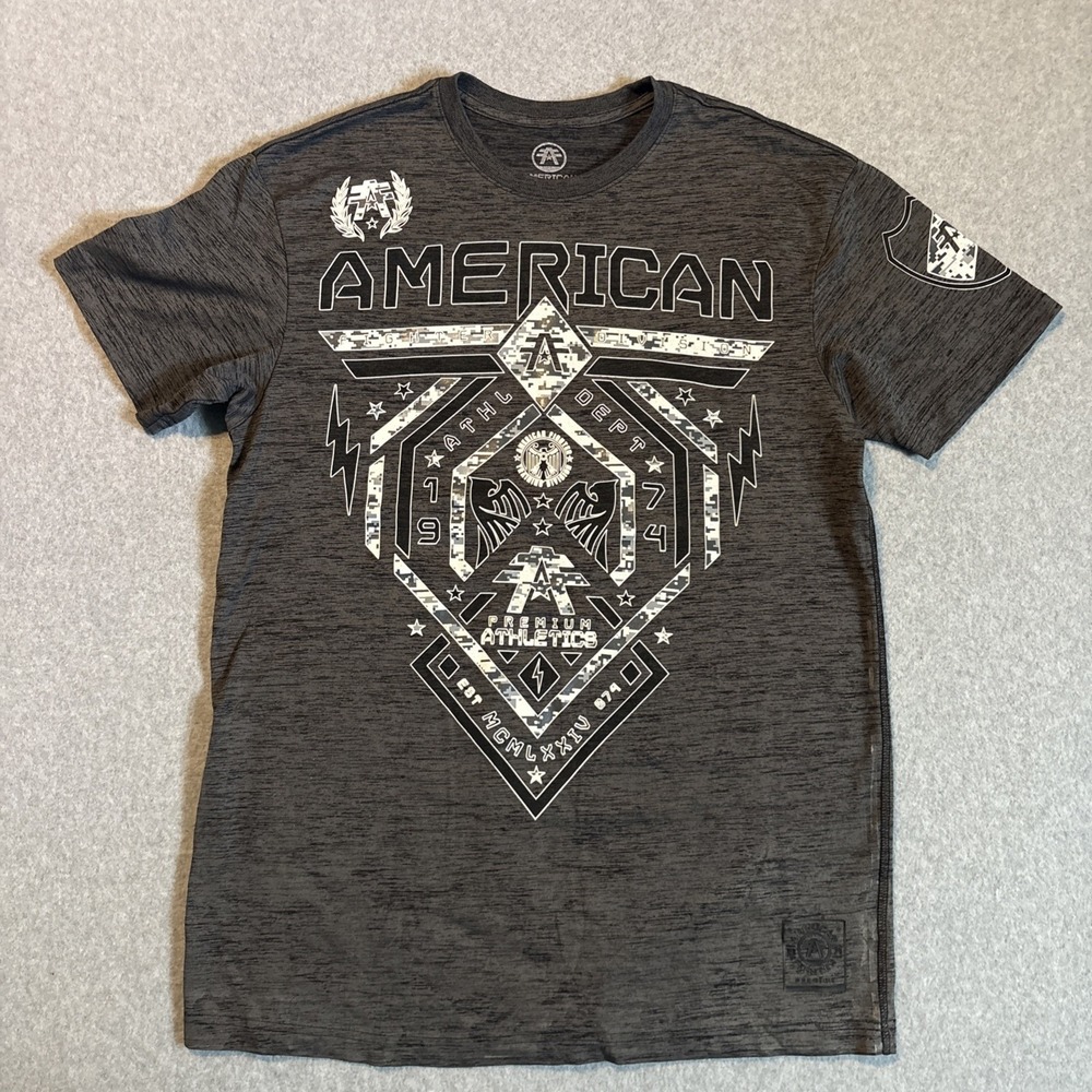 American Fighter Men's T-shirt Marshal Premium Athletic SIZE XL Dark Gray